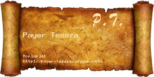 Payer Tessza névjegykártya